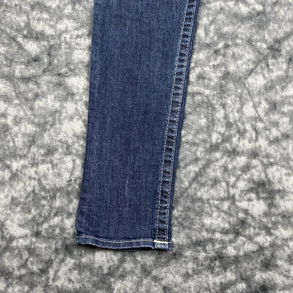 True Religion Jeans Skinny Womens Size 30 Medium Wash 30x32 USA Made Y2K - Picture 11 of 14